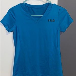 Fila- Blue Athletic Short Sleeve Top
